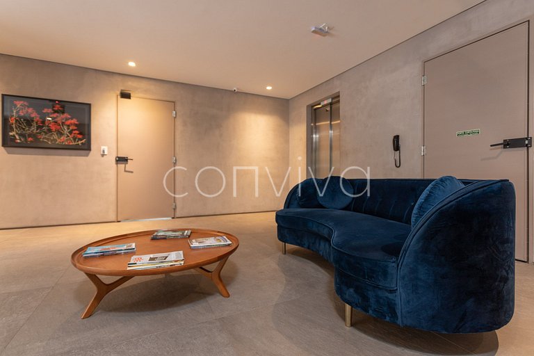 CBG052 Apto incrível de Pinheiros | Varanda + Wifi