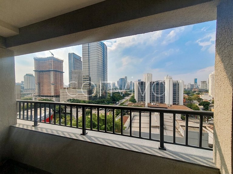 ZPB1139 Studio novo no Brooklin | Wi-fi + varanda