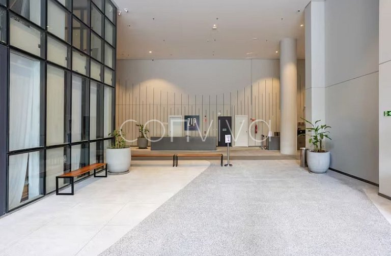 ZPB1139 Studio novo no Brooklin | Wi-fi + varanda