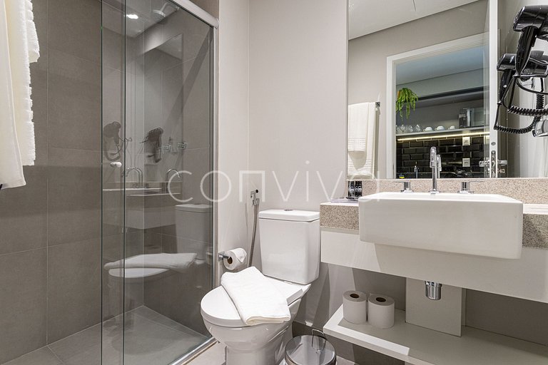 LP0214 Apto no melhor de Pinheiros | AC + Wi-fi