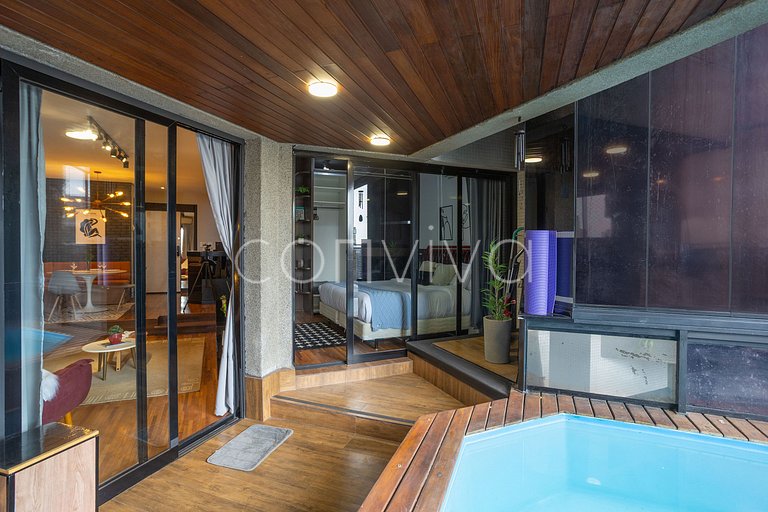 TRE093 Morumbi 78m² com piscina privativa + vaga