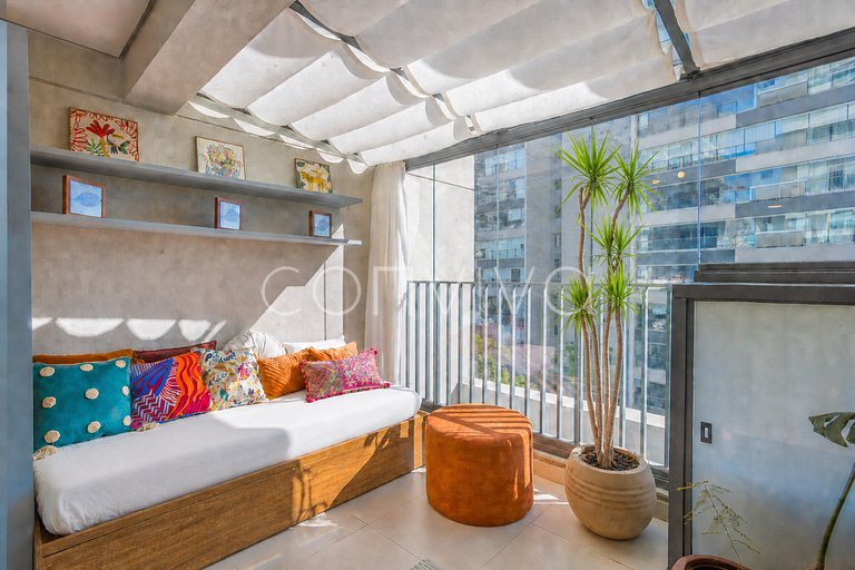HAV0107 Garden novo da Vila Madalena | AC + Wi-fi