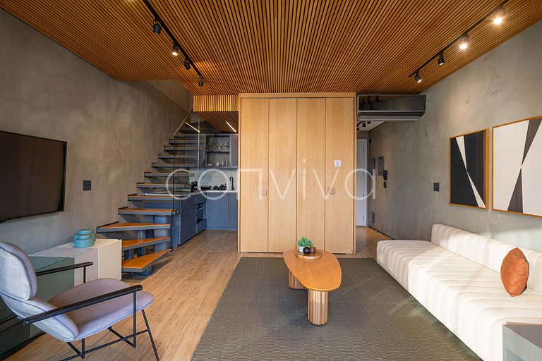 Duplex Forma Itaim | 92m² + 2 vagas | 04 hóspedes