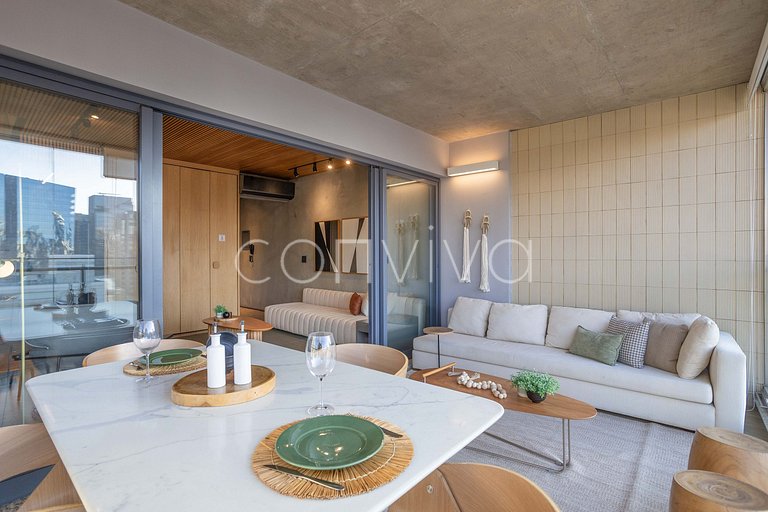 Duplex Forma Itaim | 92m² + 2 vagas | 04 hóspedes