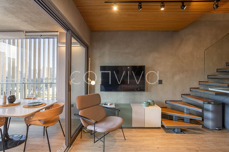 Duplex Forma Itaim | 92m² + 2 vagas | 04 hóspedes