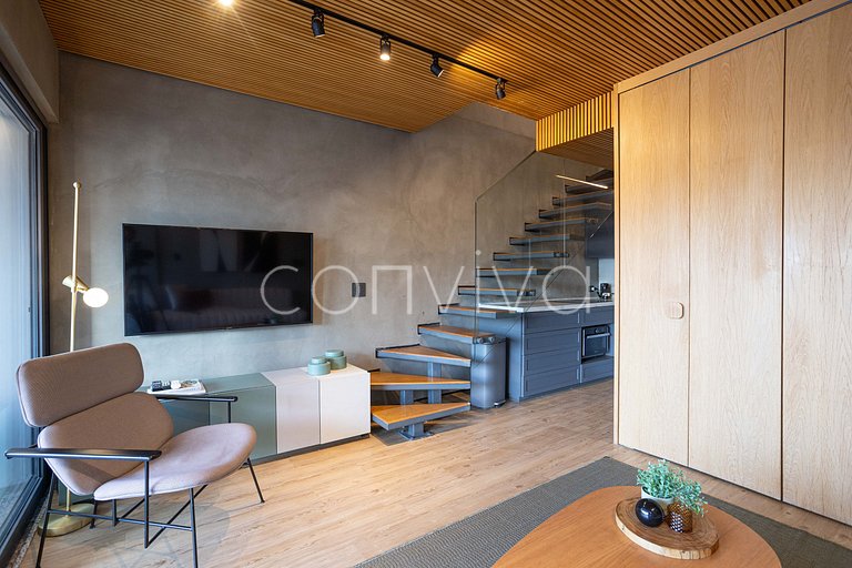 Duplex Forma Itaim | 92m² + 2 vagas | 04 hóspedes