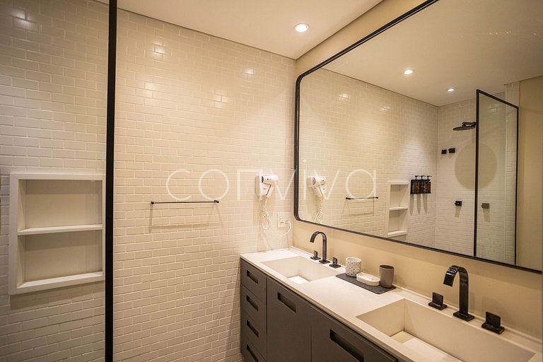 Duplex Forma Itaim | 92m² + 2 vagas | 04 hóspedes