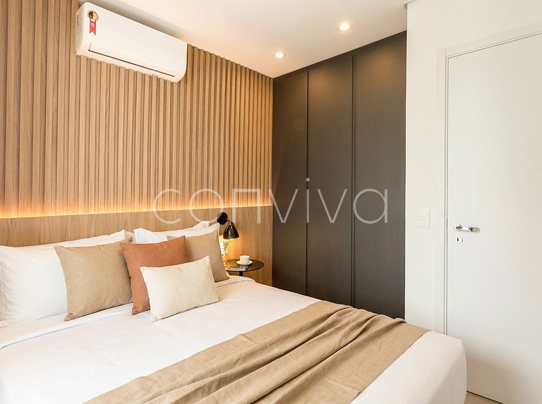 HW2303 Apto em Pinheiros | Vista alta | 40m²