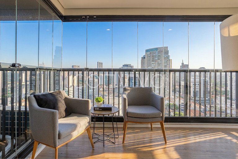 FEP184 Vista incrível 18º andar | Pinheiros | 48m²