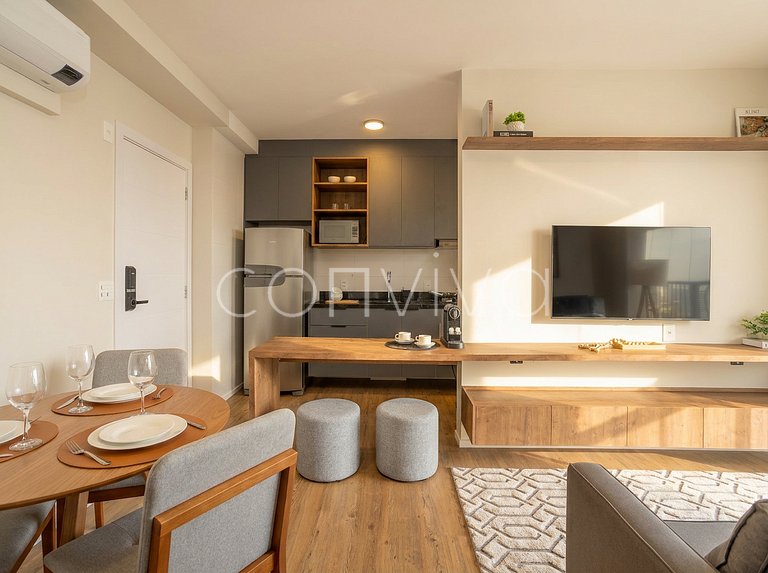 FEP184 Vista incrível 18º andar | Pinheiros | 48m²