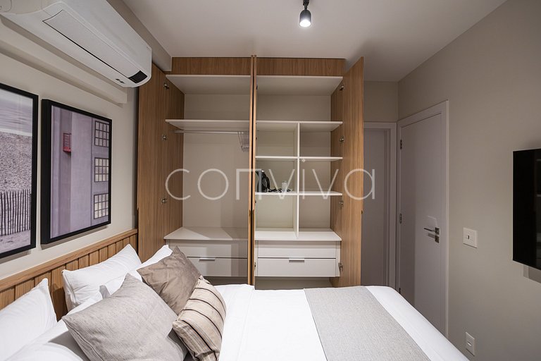 FEP184 Vista incrível 18º andar | Pinheiros | 48m²