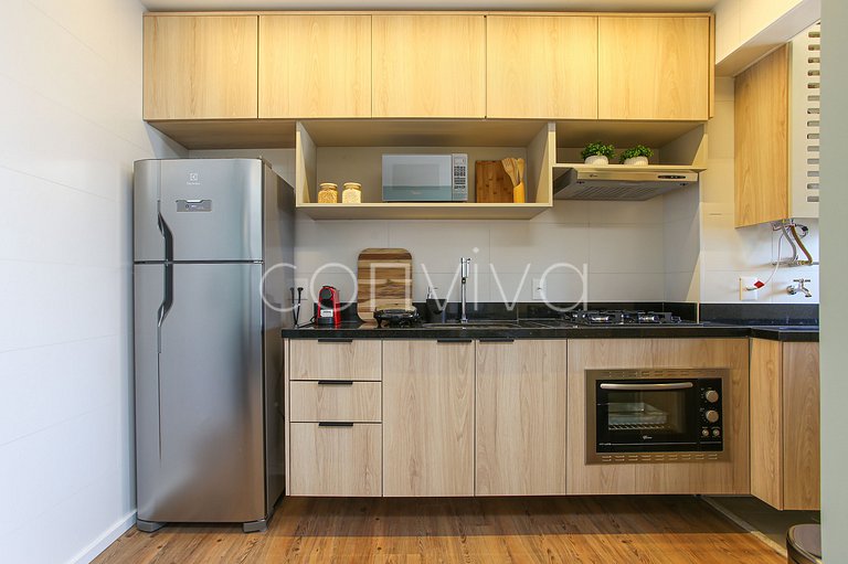 FEP034 Apto novo em Pinheiros | 48m² | 03 hóspedes