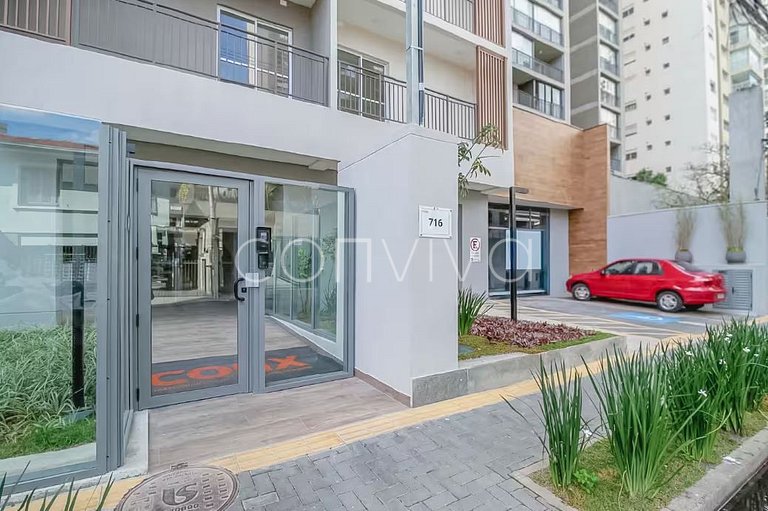 WVL1404 Apto novo na Vila Olímpia | c/varanda + AC