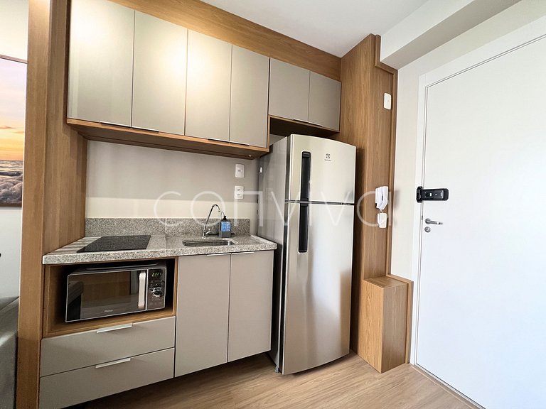 WVL1404 Apto novo na Vila Olímpia | c/varanda + AC