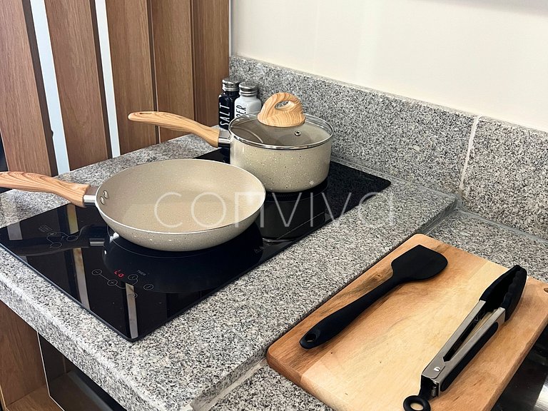 WVL1404 Apto novo na Vila Olímpia | c/varanda + AC