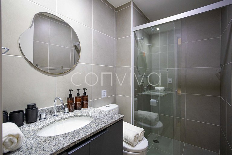 NPE1208 Apto novinho no 12º andar em Perdizes