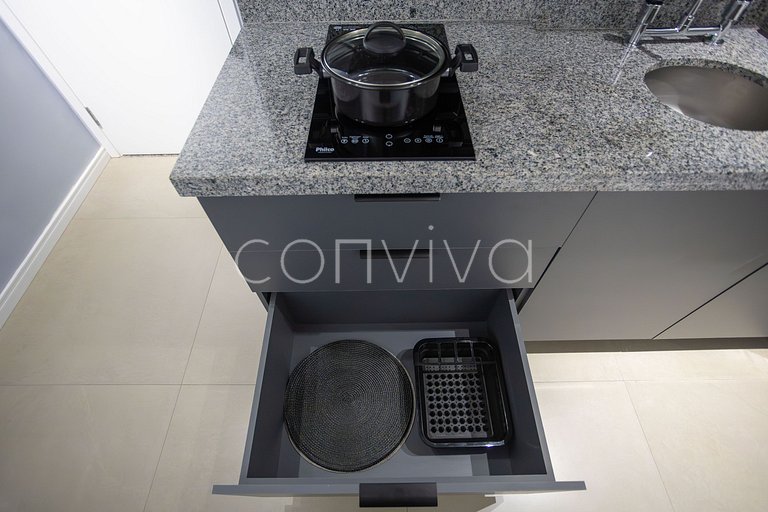 NPE1208 Apto novinho no 12º andar em Perdizes
