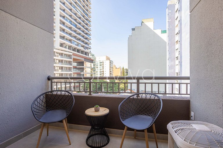 HL0402 Duplex novo | 34m² c/ varanda | Pinheiros