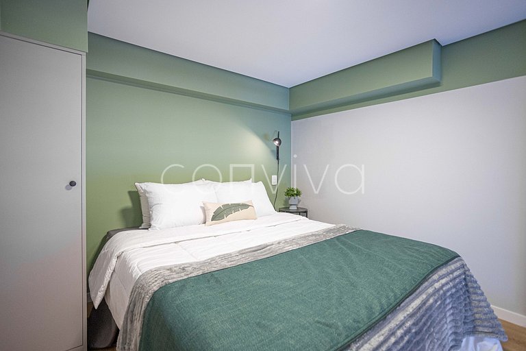 HL0402 Duplex novo | 34m² c/ varanda | Pinheiros