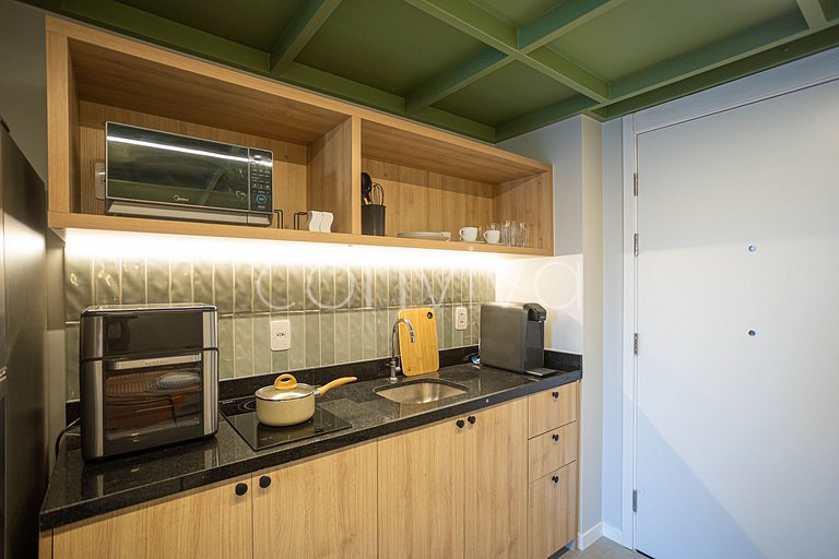 HL0402 Duplex novo | 34m² c/ varanda | Pinheiros