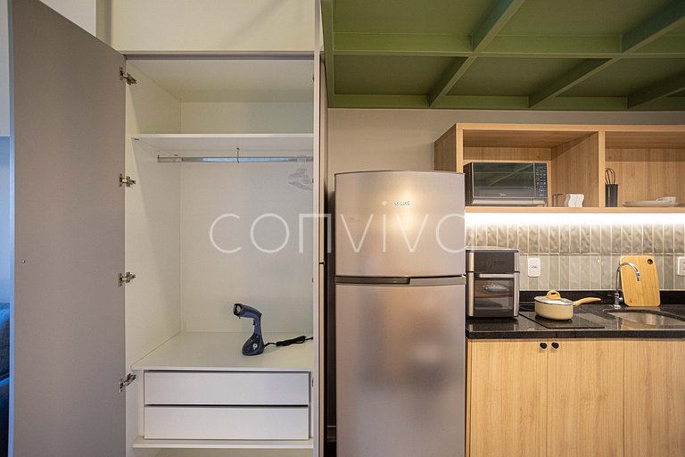 HL0402 Duplex novo | 34m² c/ varanda | Pinheiros