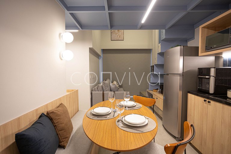 HL0403 Pinheiros Premium: Duplex | Varanda + AC