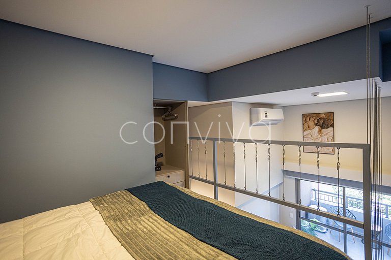 HL0403 Pinheiros Premium: Duplex | Varanda + AC