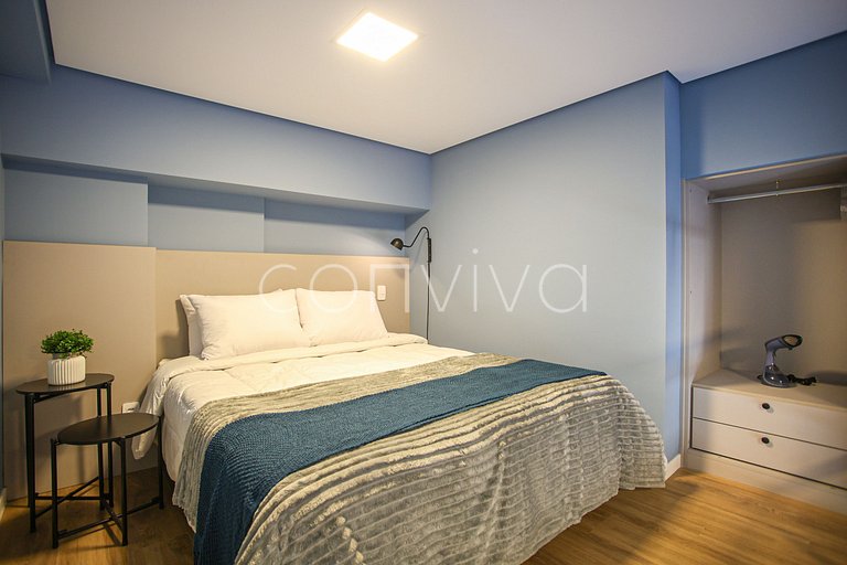 HL0403 Pinheiros Premium: Duplex | Varanda + AC