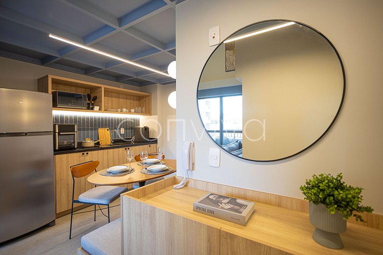 HL0403 Pinheiros Premium: Duplex | Varanda + AC