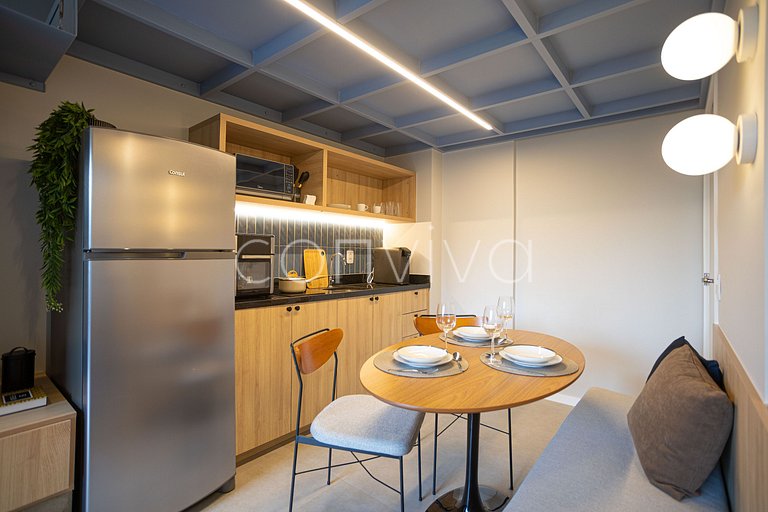 HL0403 Pinheiros Premium: Duplex | Varanda + AC
