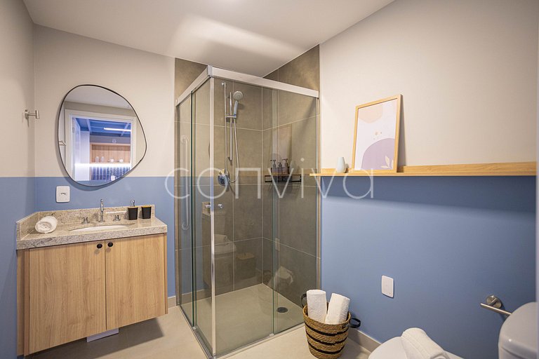 HL0403 Pinheiros Premium: Duplex | Varanda + AC