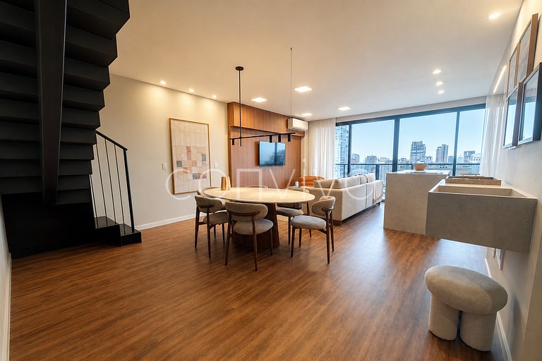 VNMI2402 Duplex | 115m² | Vila Olímpia | AC + vaga