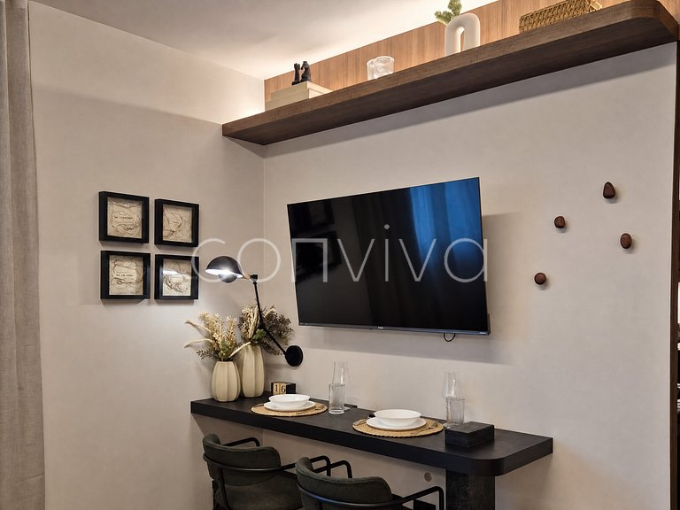 WB0112 400m do WTC Berrini | Vila Olímpia | cama King