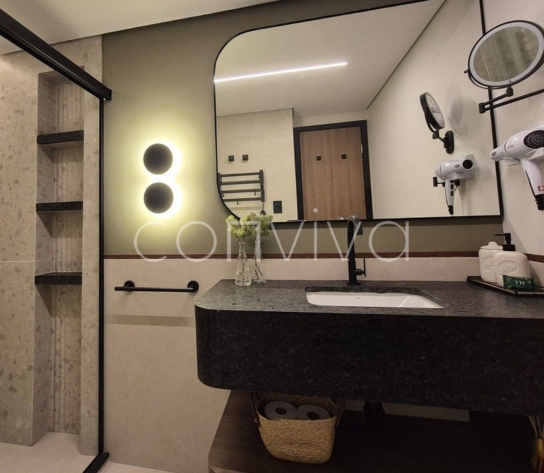 WB0112 400m do WTC Berrini | Vila Olímpia | cama King