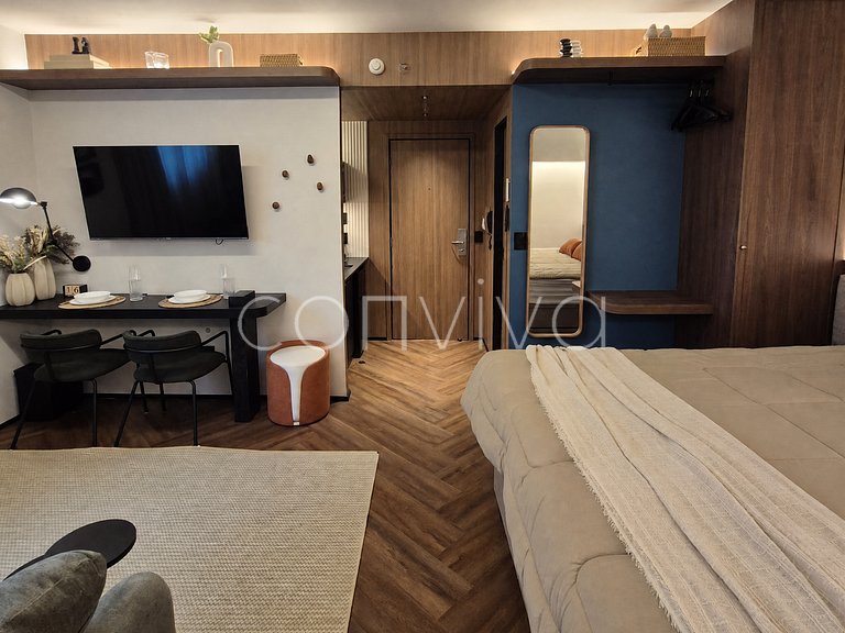 WB0112 400m do WTC Berrini | Vila Olímpia | cama King