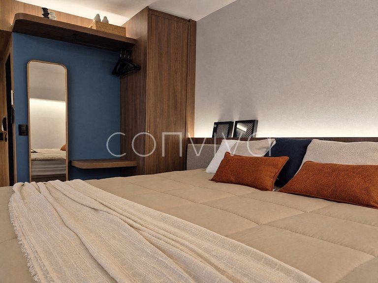 WB0112 400m do WTC Berrini | Vila Olímpia | cama King