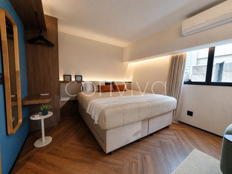 WB0112 400m do WTC Berrini | Vila Olímpia | cama King
