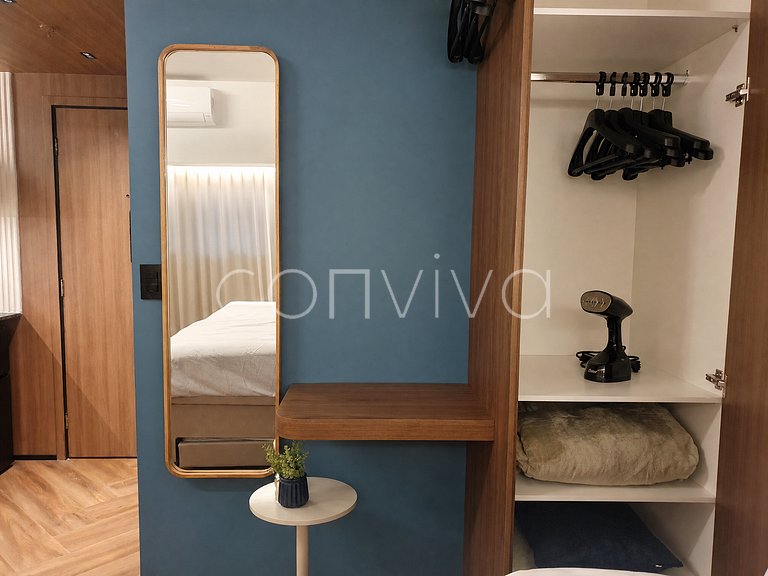 WB0112 400m do WTC Berrini | Vila Olímpia | cama King