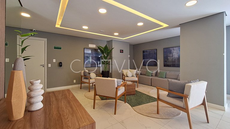 WVL1404 Apto novo na Vila Olímpia | c/varanda + AC