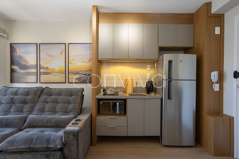 WVL1404 Apto novo na Vila Olímpia | c/varanda + AC
