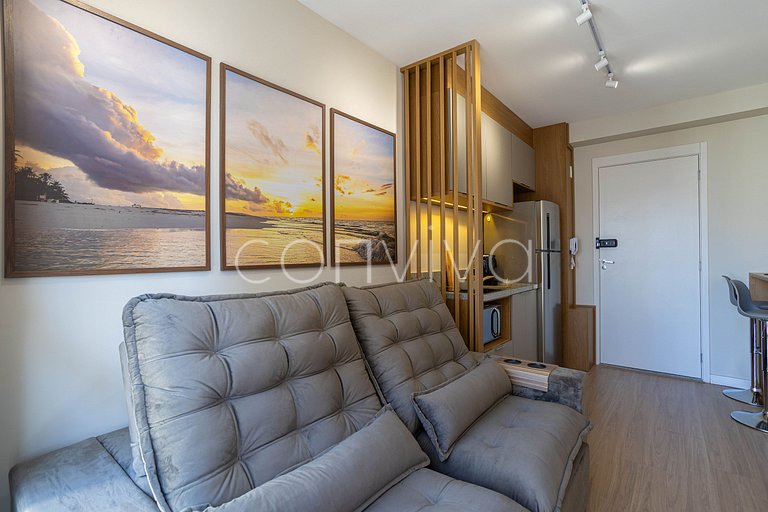 WVL1404 Apto novo na Vila Olímpia | c/varanda + AC