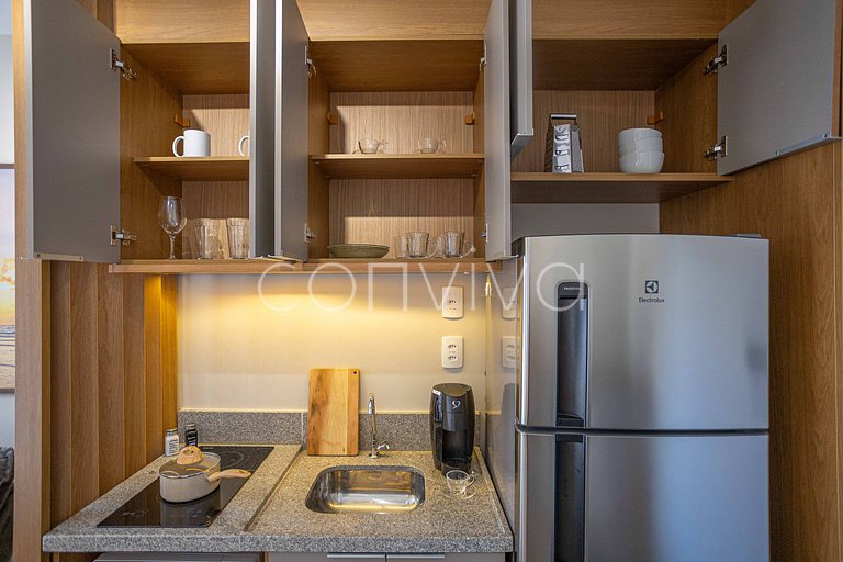 WVL1404 Apto novo na Vila Olímpia | c/varanda + AC
